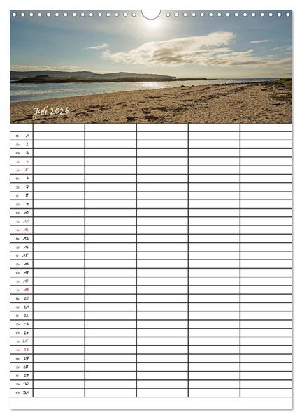 Produktbild: Isle of Skye - Schottlands Inseln - Familienplaner (Wandkalender 2026 DIN A3 hoch), CALVENDO Monatskalender