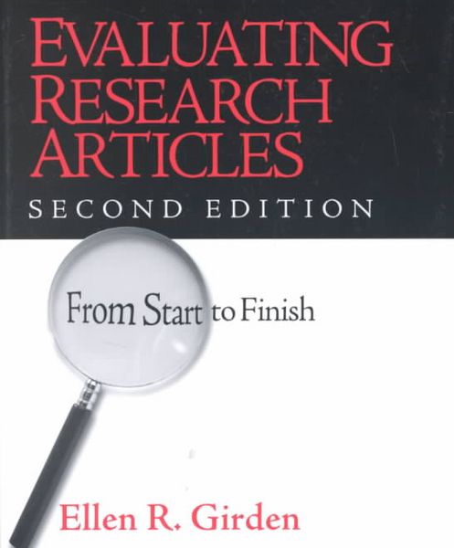 Produktbild: Evaluating Research Articles from Start to Finish
