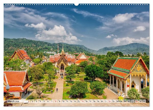 Produktbild: Magical Thailand (High Quality Premium Wall Calendar 2026 DIN A2 landscape),CALVENDO 12 Month Wall Calendar