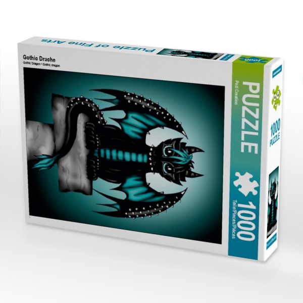 CALVENDO Puzzle Gothic Drache | 1000 Teile Lege-Größe 64x48cm Foto-Puzzle für glückliche Stunden