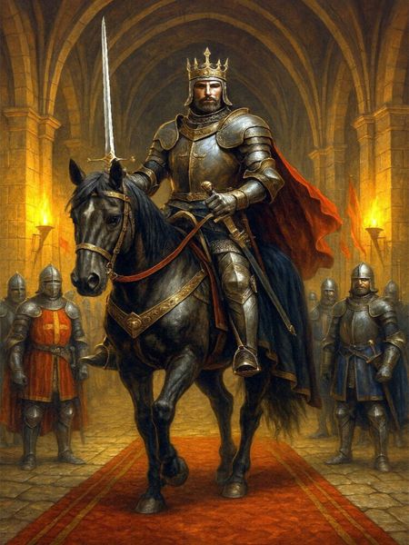 Produktbild: CALVENDO Puzzle K&ouml;nig der Ritter | 1000 Teile Lege-Gr&ouml;&szlig;e 64x48cm Foto-Puzzle f&uuml;r gl&uuml;ckliche Stunden