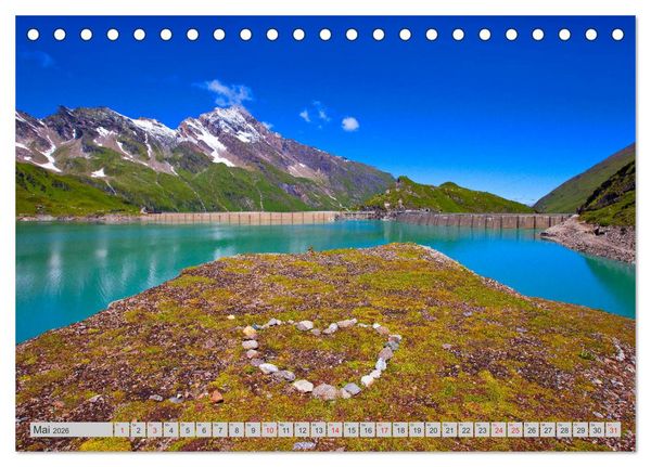 Produktbild: Die Hochgebirgs-Stauseen (Tischkalender 2026 DIN A5 quer), CALVENDO Monatskalender