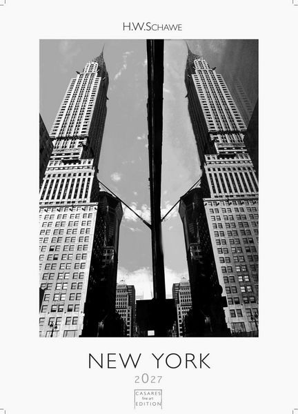 Produktbild: New York schwarz-weiss Kalender 2027 &ndash; Wandkalender | Fotokalender Nordamerika 59x42cm Grosses Format - Eleganter Schwarz-Wei&szlig;-Print mit beeindruckenden New York City Motiven
