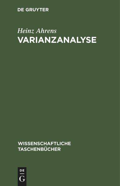 Produktbild: Varianzanalyse