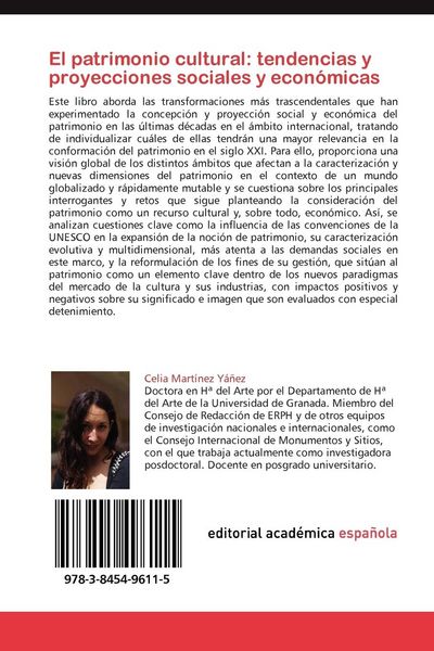 Produktbild: El patrimonio cultural: tendencias y proyecciones sociales y econ&oacute;micas