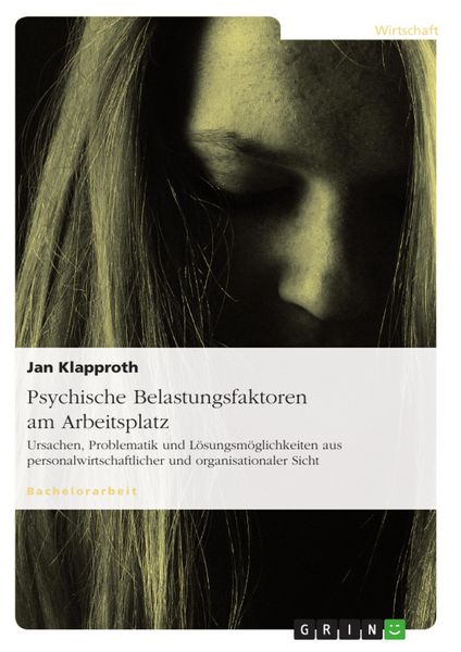 Produktbild: Psychische Belastungsfaktoren am Arbeitsplatz