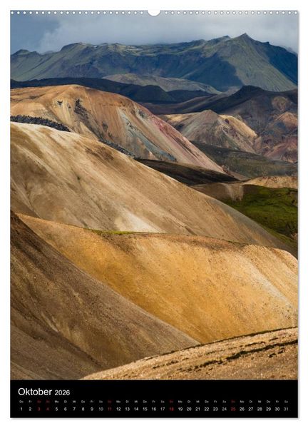 Produktbild: Island - Der Laugavegur-Kalender 2026 (hochwertiger Premium Wandkalender 2026 DIN A2 hoch), Kunstdruck in Hochglanz
