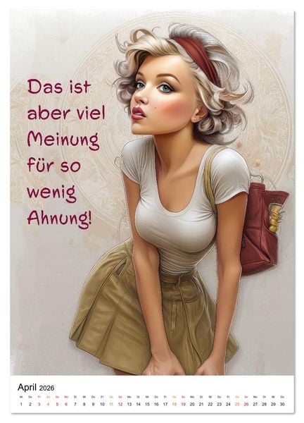 Produktbild: Blond mit Verstand (Wandkalender 2026 DIN A3 hoch), CALVENDO Monatskalender