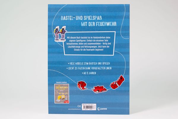 Produktbild: Mein 3D-Bastelbuch - Falten, kleben, spielen - Feuerwehr