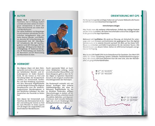 Produktbild: KOMPASS Wanderf&uuml;hrer Allg&auml;u, Allg&auml;uer Alpen, 60 Touren mit Extra-Tourenkarte