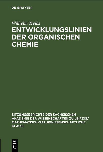 Produktbild: Entwicklungslinien der organischen Chemie