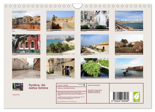 Produktbild: Syrakus, die zeitlos Sch&ouml;ne (Wandkalender 2026 DIN A4 quer), CALVENDO Monatskalender