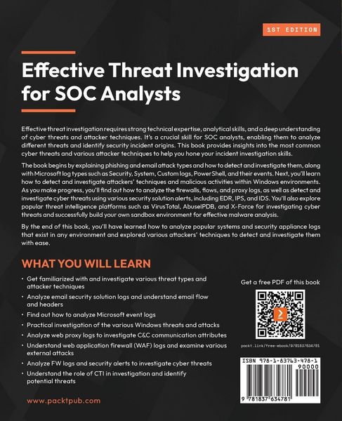 Produktbild: Effective Threat Investigation for SOC Analysts