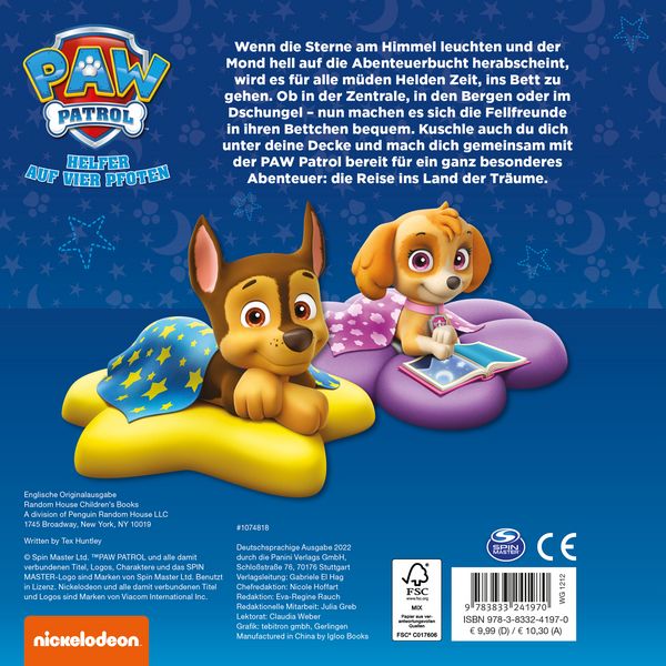 Produktbild: PAW Patrol: Meine erste Gutenachtgeschichte