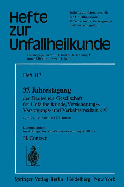 Produktbild: 37. Jahrestagung der Deutschen Gesellschaft f&uuml;r Unfallheilkunde, Versicherungs-, Versorgungs- und Verkehrsmedizin e.V.