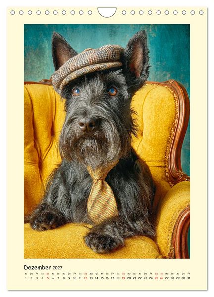 Produktbild: Scottish Terrier. W&uuml;rdevoller und robuster Gentlemen (Wandkalender 2027 DIN A4 hoch), CALVENDO Monatskalender