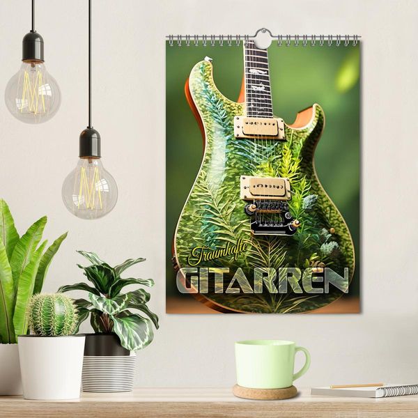 Produktbild: Traumhafte Gitarren (Wandkalender 2026 DIN A4 hoch), CALVENDO Monatskalender