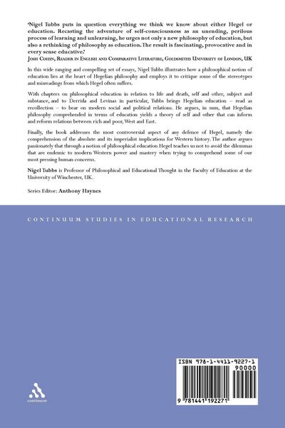 Produktbild: Education in Hegel