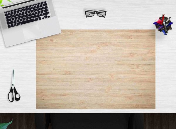 Produktbild: Cover-your-desk Schreibtischunterlage f&uuml;r Kinder und Erwachsene Holzoptik hellbraun, aus hochwertigem Vinyl , 60 x 40 cm