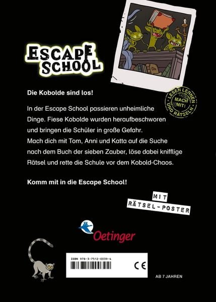 Produktbild: Escape School 1. Das Zauberbuch