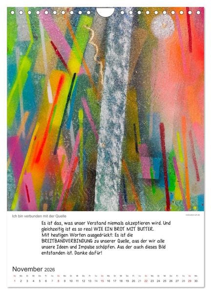 Produktbild: Motivation-Art 2026 (Wandkalender 2026 DIN A4 hoch), CALVENDO Monatskalender