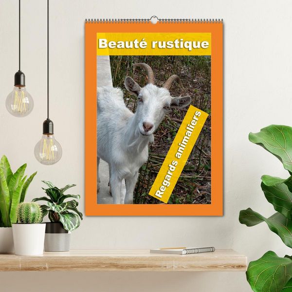 Produktbild: Beaut&eacute; rustique Regards animaliers (Calendrier mural 2026 DIN A2 horizontal), CALVENDO calendrier mensuel
