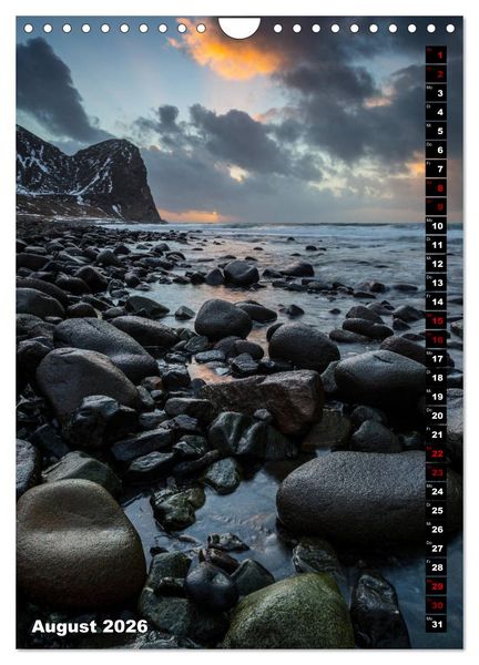 Produktbild: Lofoten. Poetische Landschaften (Wandkalender 2026 DIN A4 hoch), CALVENDO Monatskalender