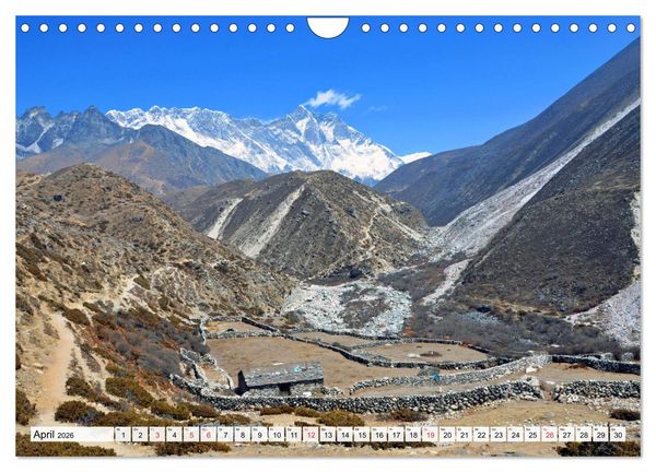 Produktbild: Grandioser Himalaya, Bergriesen in Nepal (Wandkalender 2026 DIN A4 quer), CALVENDO Monatskalender
