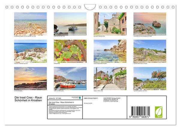 Produktbild: Die Insel Cres - Raue Sch&ouml;nheit in Kroatien (Wandkalender 2026 DIN A4 quer), CALVENDO Monatskalender