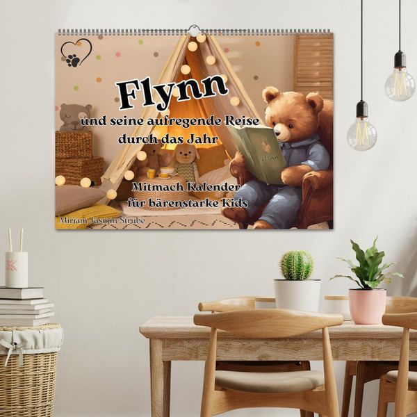 Produktbild: Flynn und seine aufregende Reise durch das Jahr (Wandkalender 2026 DIN A2 quer), CALVENDO Monatskalender