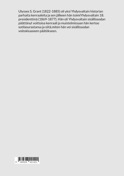 Produktbild: Presidentti Grantin muistelmat, Osa I.