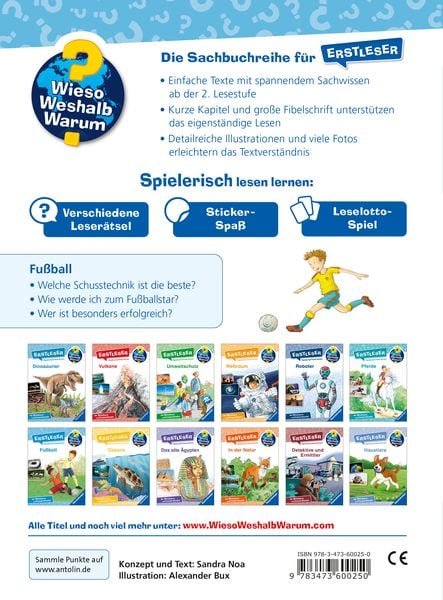 Produktbild: Wieso? Weshalb? Warum? Erstleser, Band 7 - Fu&szlig;ball