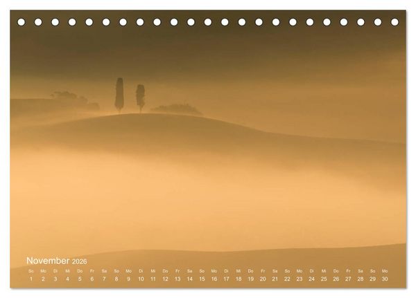Produktbild: Traumblicke Toskana - Licht, Land, Leben (Tischkalender 2026 DIN A5 quer), CALVENDO Monatskalender