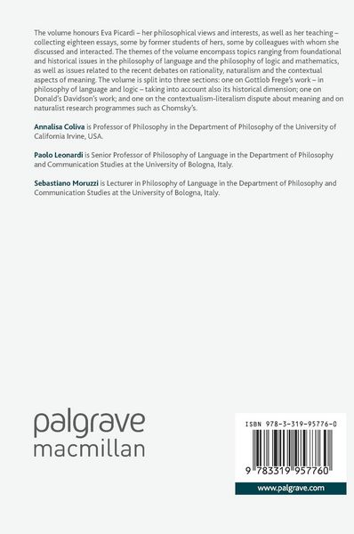 Produktbild: Eva Picardi on Language, Analysis and History