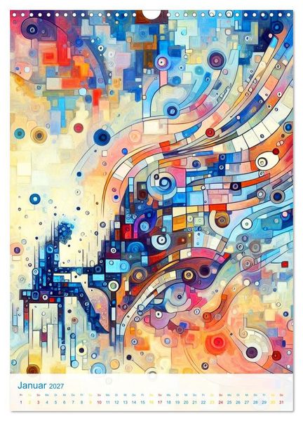 Produktbild: Syn&auml;sthetische Kunst - Musik in Farben und Formen (Wandkalender 2027 DIN A3 hoch), CALVENDO Monatskalender