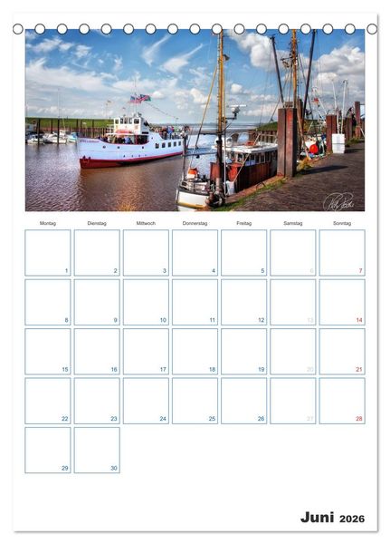 Produktbild: Friesland - Nordseebad Dangast (Tischkalender 2026 DIN A5 hoch), CALVENDO Monatskalender