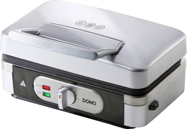 Produktbild: DOMO DO9136C Sandwich-Toaster Grillfunktion Silber, Schwarz