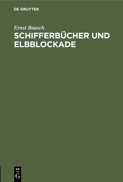 Produktbild: Schifferb&uuml;cher und Elbblockade