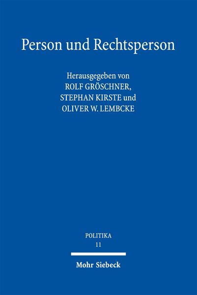Produktbild: Person und Rechtsperson