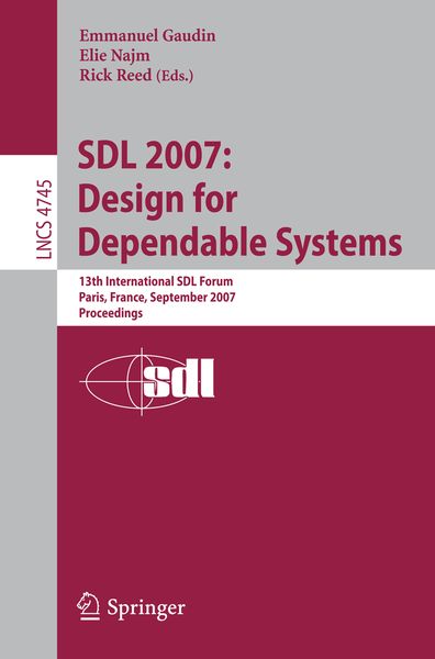 Produktbild: SDL 2007: Design for Dependable Systems