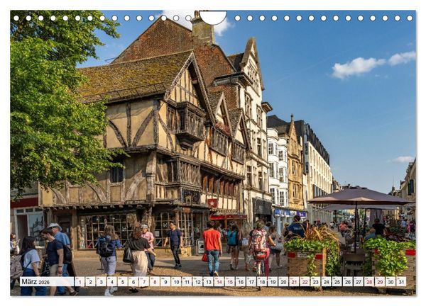 Produktbild: England - Oxford (Wandkalender 2026 DIN A4 quer), CALVENDO Monatskalender