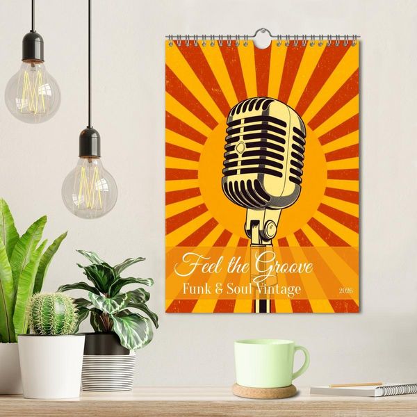 Produktbild: Feel the Groove &ndash; Funk & Soul Vintage (Wandkalender 2026 DIN A4 hoch), CALVENDO Monatskalender