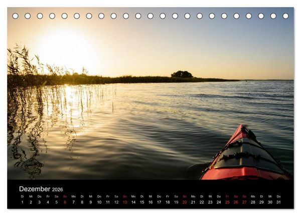 Produktbild: Wasserwandern in Mecklenburg-Vorpommern (Tischkalender 2026 DIN A5 quer), CALVENDO Monatskalender