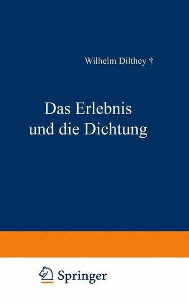 Produktbild: Das Erlebnis und die Dichtung