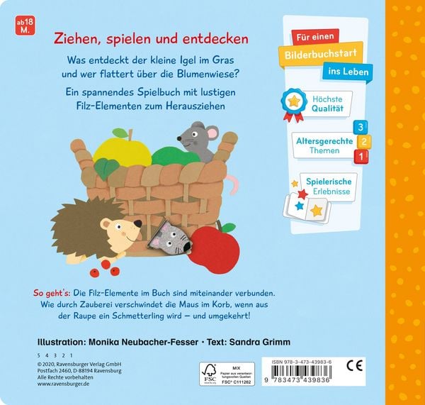 Produktbild: Mein erstes Zieh- und Spielbuch: Im Garten