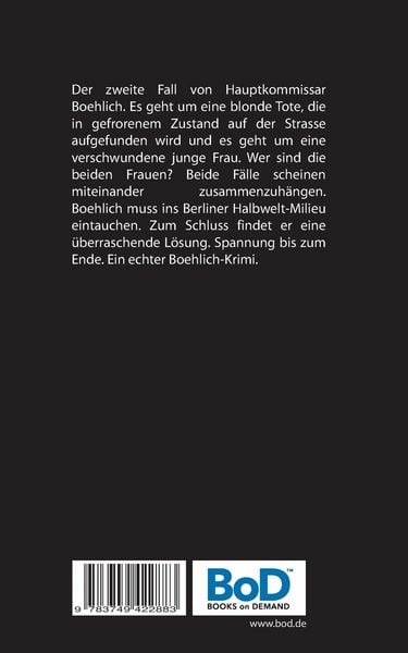 Produktbild: Jacek Boehlich und die blonde Tote