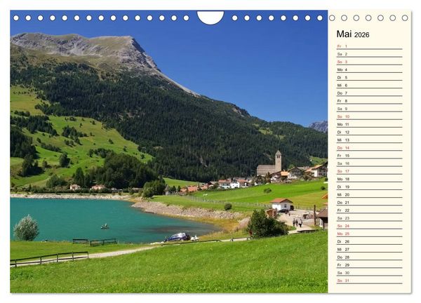 Produktbild: Vinschgau - Die Sonnenseite S&uuml;dtirols (Wandkalender 2026 DIN A4 quer), CALVENDO Monatskalender
