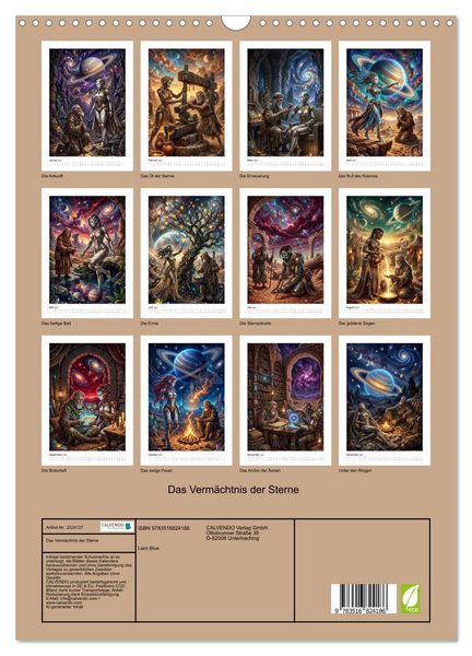 Produktbild: Das Verm&auml;chtnis der Sterne (Wandkalender 2027 DIN A3 hoch), CALVENDO Monatskalender