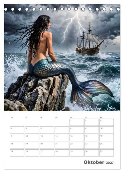 Produktbild: Gesch&ouml;pfe der griechischen Mythologie - Eine KI-Welt der griechischen G&ouml;tter, Kreaturen und Abenteurer (Tischkalender 2027 DIN A5 hoch), CALVENDO Monatskalender