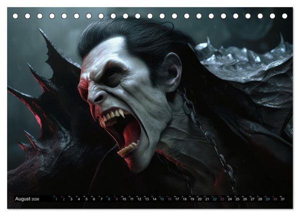 Produktbild: Vampire Nachtkreaturen (Tischkalender 2026 DIN A5 quer), CALVENDO Monatskalender